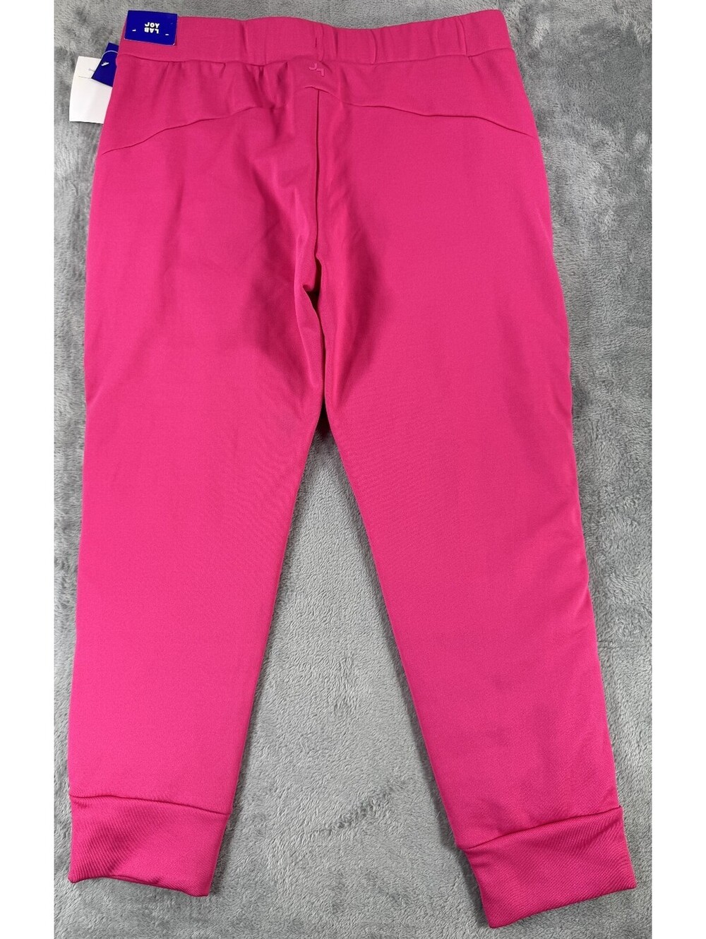 JoyLab Women's Quilted Puffer Pants Pink Panel Design Ribbed Cuffs Size XL NWT - Picture 9 of 9
